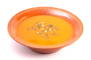 Bowl of Warm Butternut Squash Soup