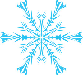 beautiful decorative snowflakes on a white background
