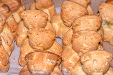 Christmas cookies in the form of bears