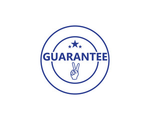 Guarantee Gold stamp sign vector