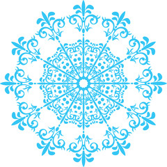 beautiful decorative snowflakes on a white background