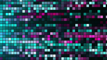 Abstract background with mosaic. Digital backdrop. 3d render