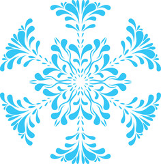 beautiful decorative snowflakes on a white background