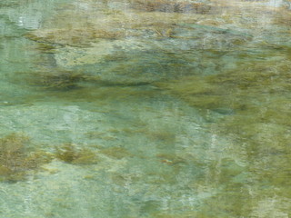 abstract green and blue color in water