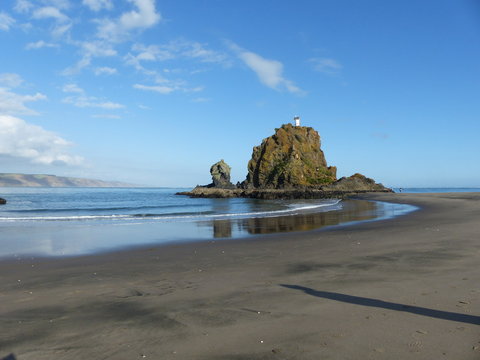 big rock imn beach new zealand