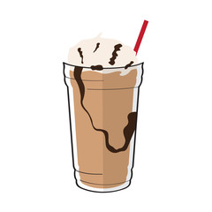 Isolated frappe icon over a white background - Vector