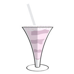 Isolated frappe icon over a white background - Vector