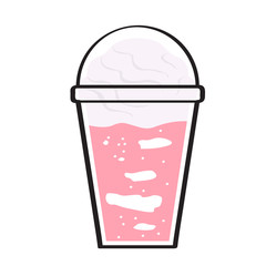 Isolated frappe icon over a white background - Vector
