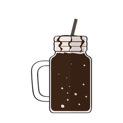 Isolated frappe icon over a white background - Vector