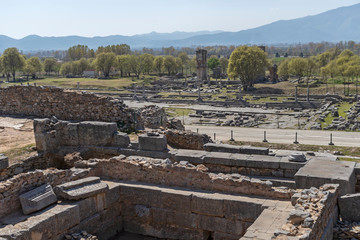 Fototapeta na wymiar Archaeological area of Philippi, Greece