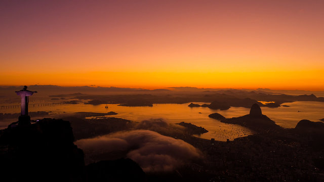 Dawning at Pao de Acucar - Rio de Janeiro
