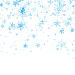 Fototapeta premium light background with gentle snowflakes for christmas and new year