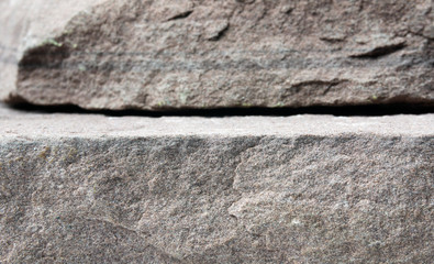 Blurred front Rock Mountain Overlap empty table Blank for mockup design.