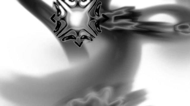 Abstract fractal forms morph and oscillate (Loop)