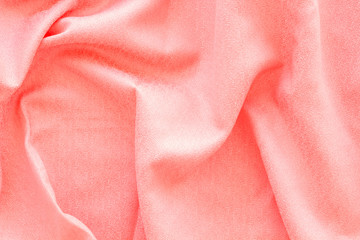 Abstract pink fabric texture pattern top view mockup