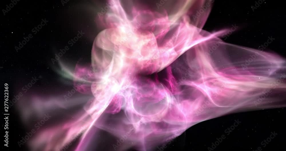 Wall mural flying through a mysterious nebula in deep space.