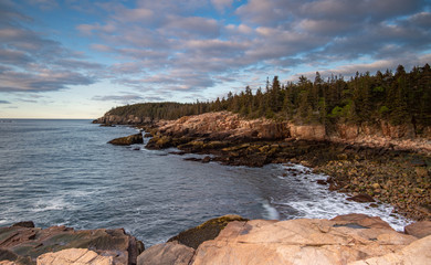 Coastline of Acadia National Park in Maine