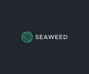 seaweed logo design element