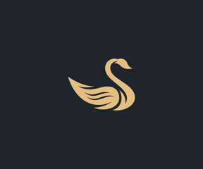swan logo design element © RNH