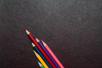 Sales Growth - Still Life Conceptual - Colored Pencils on isolated backround, Shallow depth of field