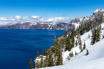 Crater Lake National Park is an American national park located in southern Oregon, fifth oldest national park in the United States and the only national park in Oregon, Travel USA, landscape, nature