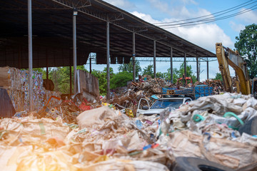 Garbage recycle factory in Asia