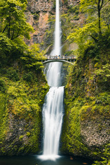 Multnomah Falls is the most visited natural recreation site in the Pacific Northwest, Columbia...