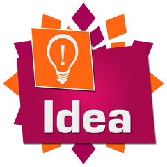 Idea Pink Orange Circular Squares Symbol 