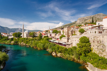 Mostar. Neretva river, Bosnia and Herzegovina