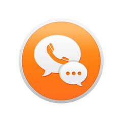 Fototapeta premium Chat and call app icon design