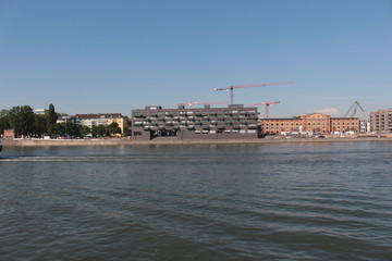 View on Mainz from Rhine river