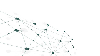 Abstract geometric connect lines and dots.Simple technology graphic background.Illustration Vector design Network and Connection concept.