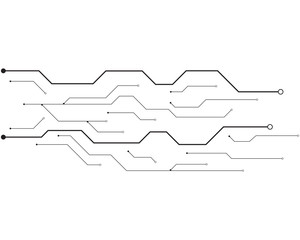 Circuit illustration design vector symbol logo