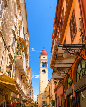 corfu island greece st Spiridonas cental church in the city of corfu