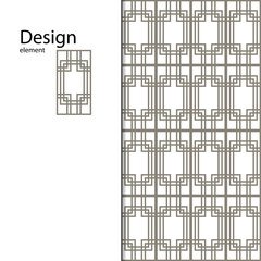 Fototapeta premium Traditional Arabic seamless geometric pattern for your design, laser cutting, stamping on leather, cardboard, paper. Interior design, graphic design. Drawing for sandblasting glass. Printing on fabric