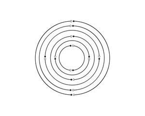 Circuit illustration design vector symbol