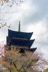 古都京都 東寺の秋景色