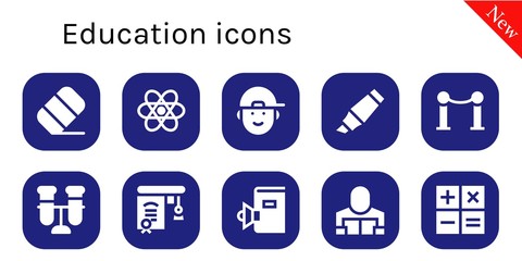 education icon set