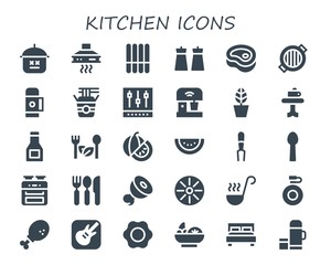 kitchen icon set