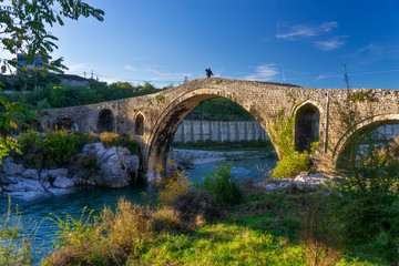 The Old Ottoman Mesi Bridge in Shkoder © adonis_abril