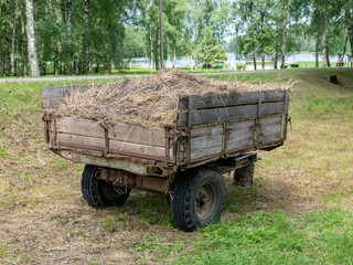 tractor trailer with a wall, Latvia
