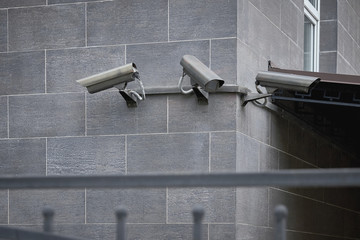 3 street surveillance CCTV cameras
