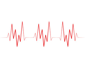 Art design health medical heartbeat pulse vector