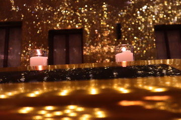 Candlelight in the golden room