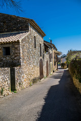 Aiguèze, Gard, Occitanie, France.