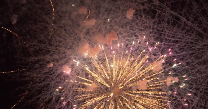 Beautiful fireworks show 4th of July