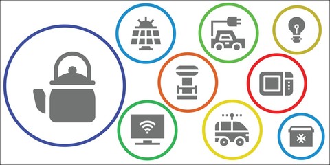 electrical icon set