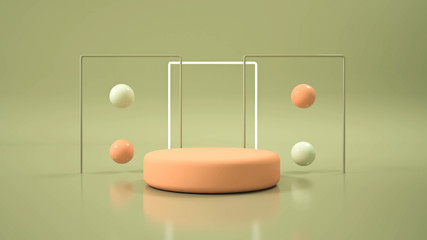modern minimalist mockup podium display - 277642146
