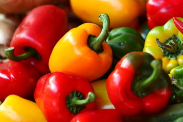 Fresh vegetables, paprika 3 colors,pepper