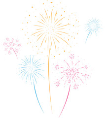 Fireworks festive and event background 